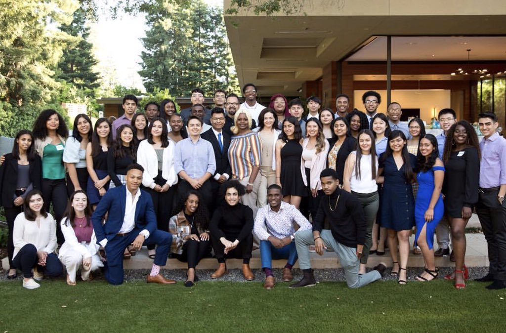 Photo shows group photo of the Goldberg Scholars at the San Francisco Summit