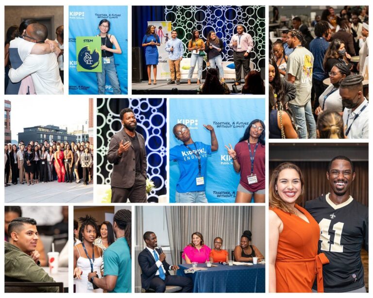 collage of photos from KIPP Alumni summit